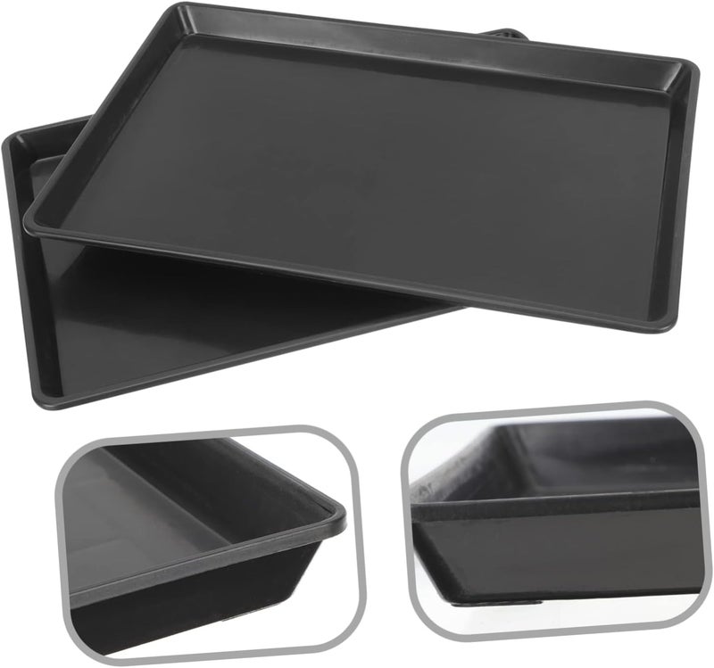 DOITOOL 2pcs Leakproof Dog Crate Tray Replacement Bird Cage Bottom Tray Easy to Clean for Small Dogs Parrots and Bunnies Stain - Image 3
